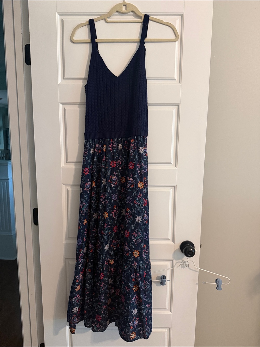 Skies Are Blue Navy Floral Maxi Dress